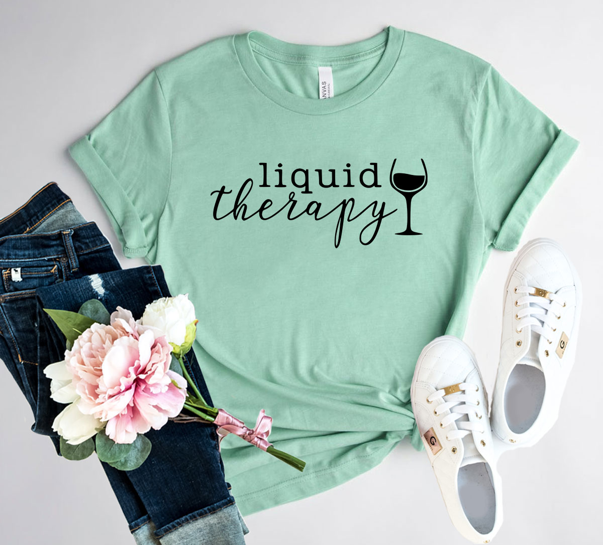 Liquid Therapy Shirt in various colors, showcasing its soft fabric and stylish design.