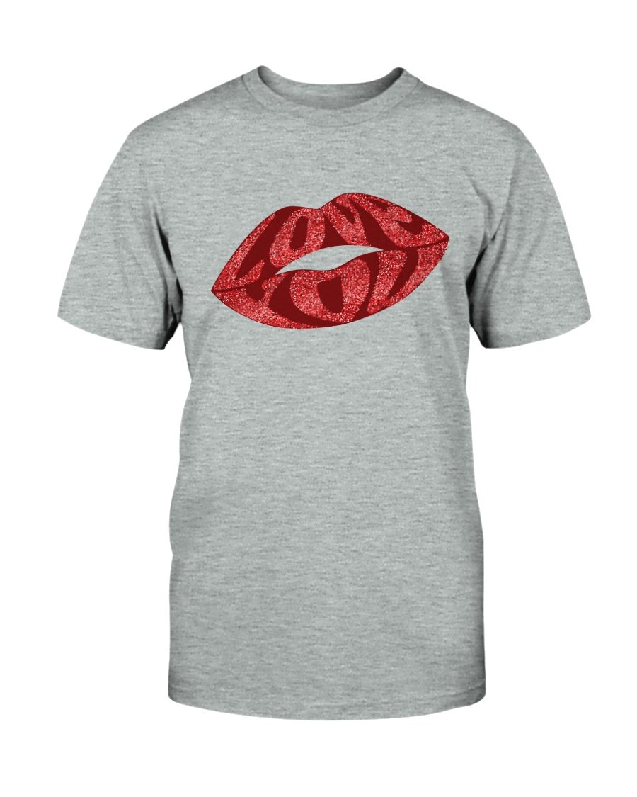 Lisp Love Shirt in various colors, showcasing its unisex design and comfortable fabric.