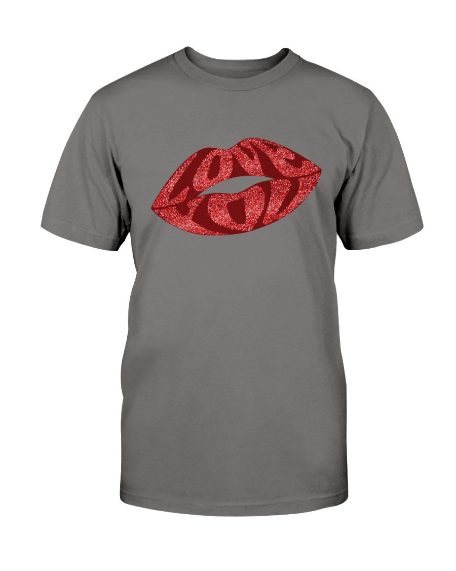 Lisp Love Shirt in various colors, showcasing its unisex design and comfortable fabric.