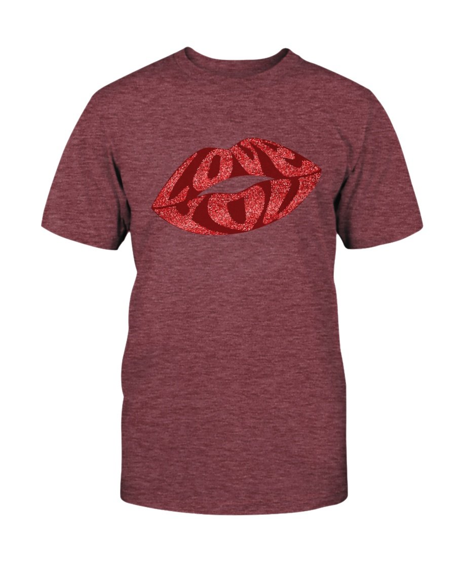 Lisp Love Shirt in various colors, showcasing its unisex design and comfortable fabric.