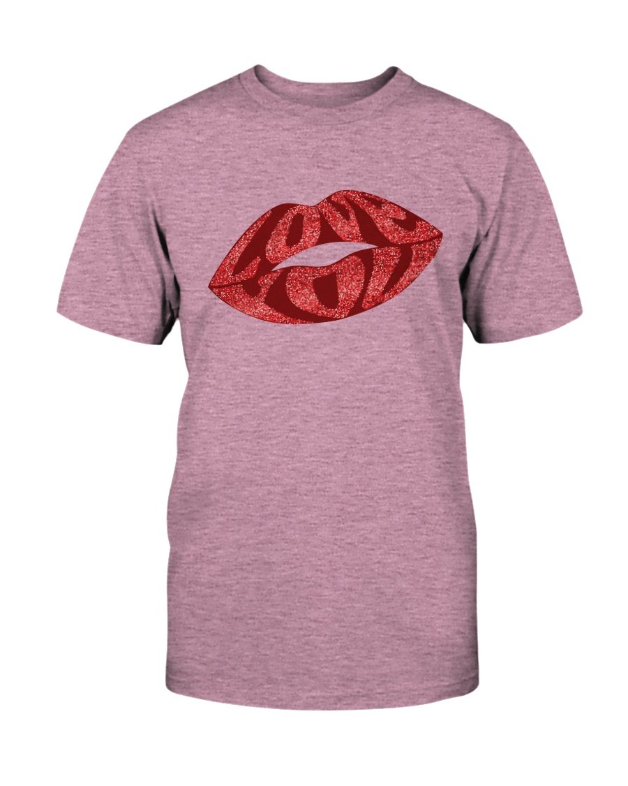 Lisp Love Shirt in various colors, showcasing its unisex design and comfortable fabric.