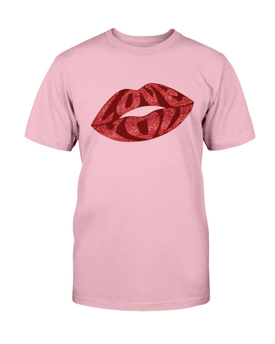 Lisp Love Shirt in various colors, showcasing its unisex design and comfortable fabric.