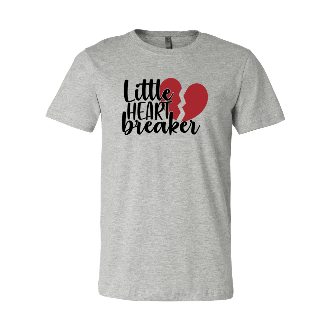 A stylish unisex Little Heart Breaker Shirt made from soft ring spun cotton, available in various colors and sizes.