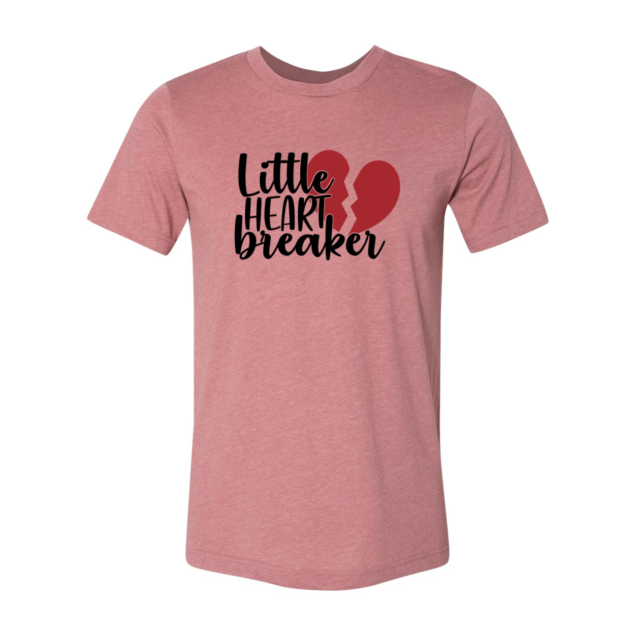 A stylish unisex Little Heart Breaker Shirt made from soft ring spun cotton, available in various colors and sizes.