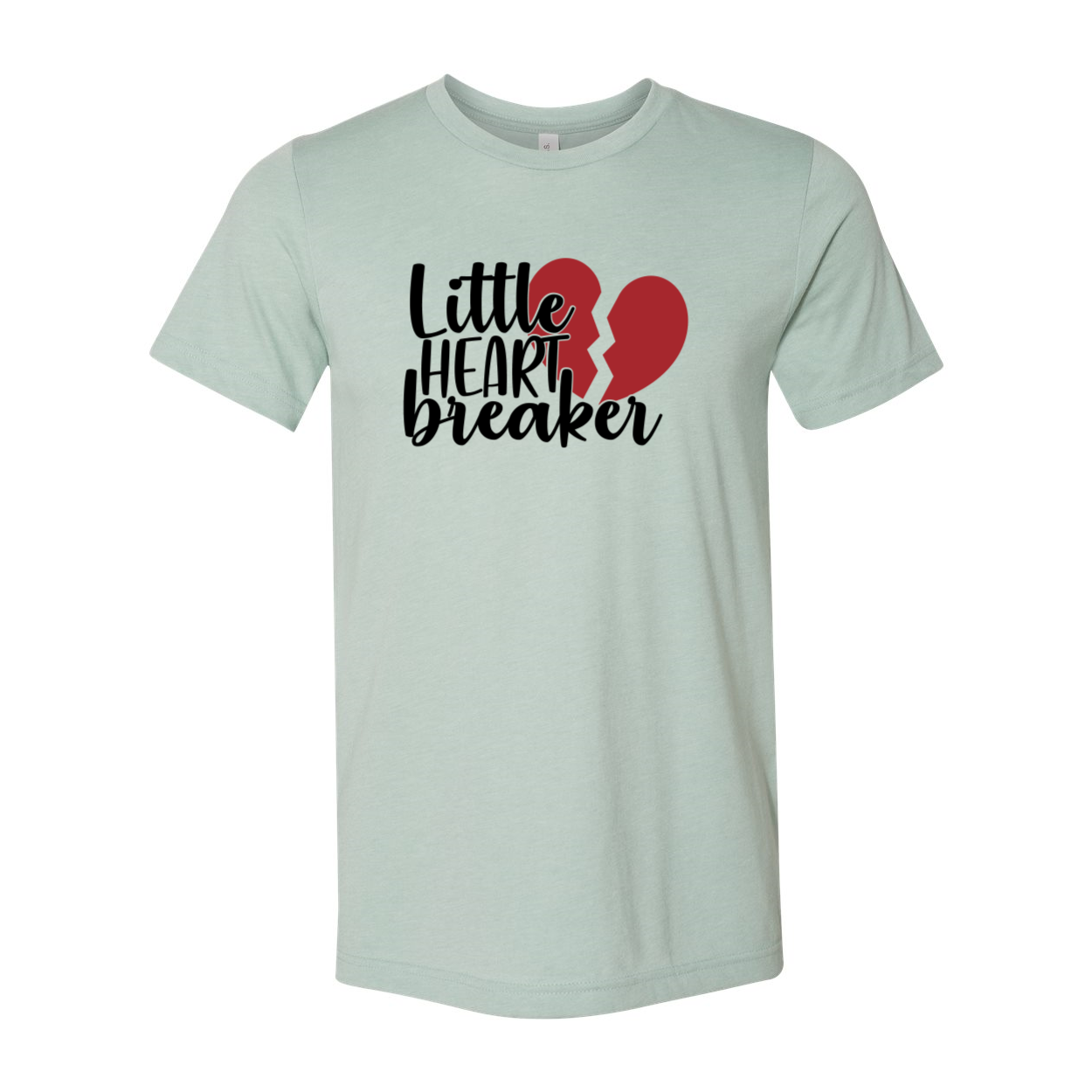 A stylish unisex Little Heart Breaker Shirt made from soft ring spun cotton, available in various colors and sizes.