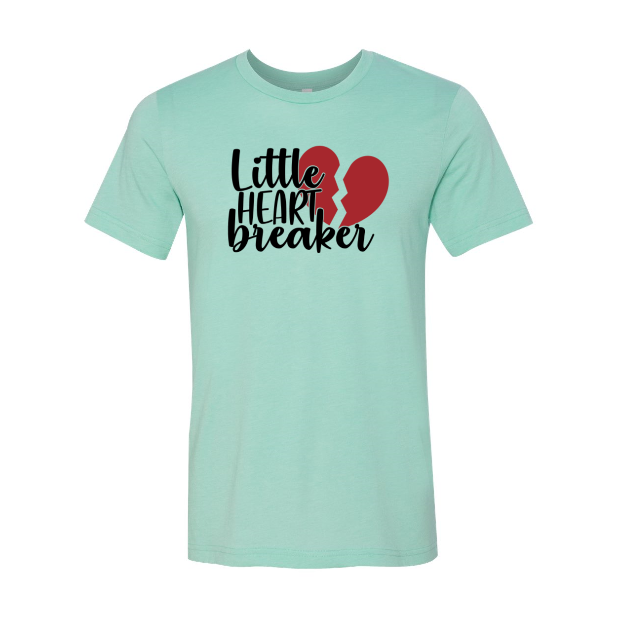 A stylish unisex Little Heart Breaker Shirt made from soft ring spun cotton, available in various colors and sizes.