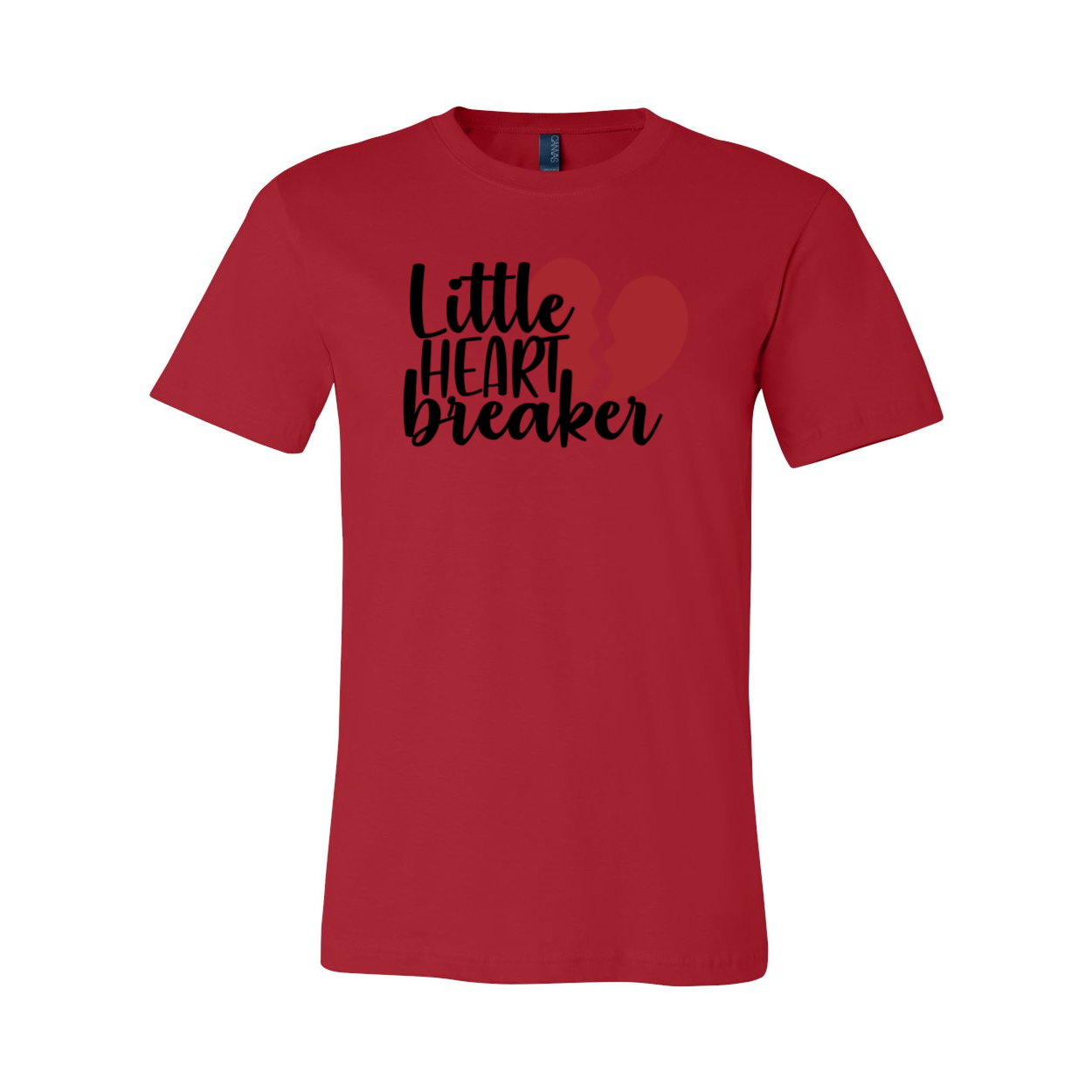 A stylish unisex Little Heart Breaker Shirt made from soft ring spun cotton, available in various colors and sizes.