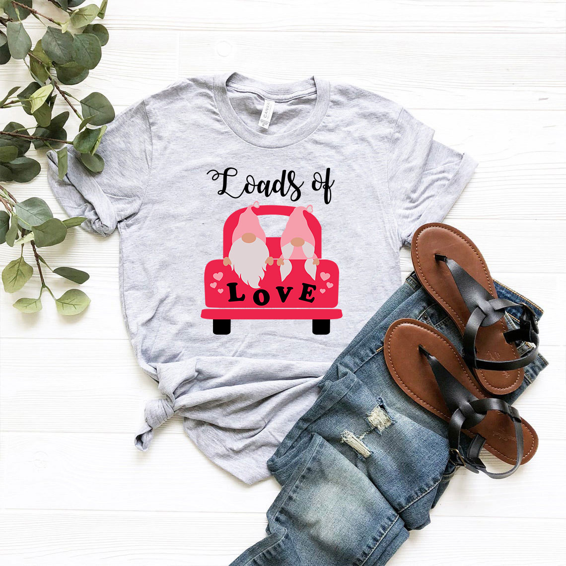 Loads Of Love Shirt in various colors, showcasing its soft fabric and stylish design.