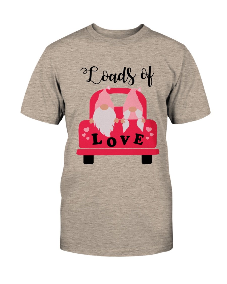 Loads Of Love Shirt in various colors, showcasing its soft fabric and stylish design.