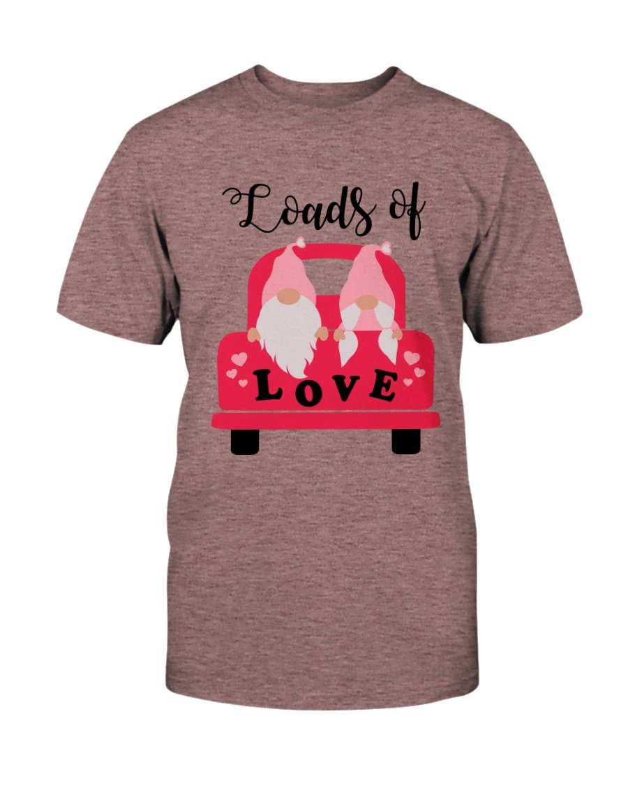 Loads Of Love Shirt in various colors, showcasing its soft fabric and stylish design.