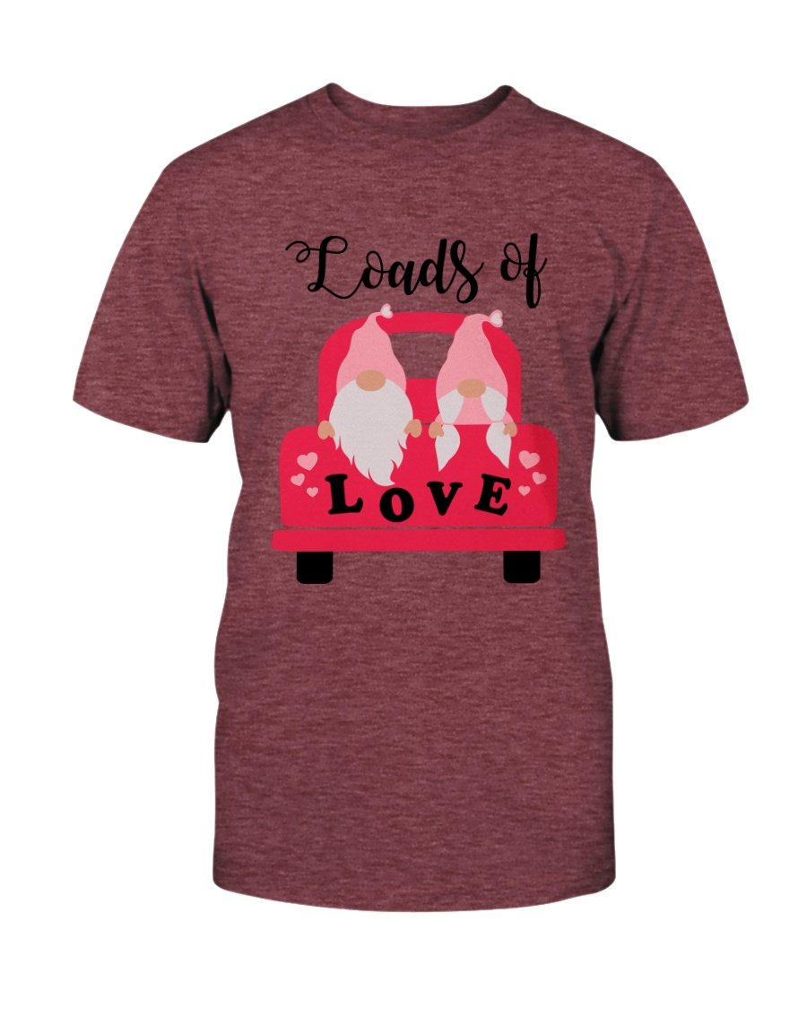 Loads Of Love Shirt in various colors, showcasing its soft fabric and stylish design.