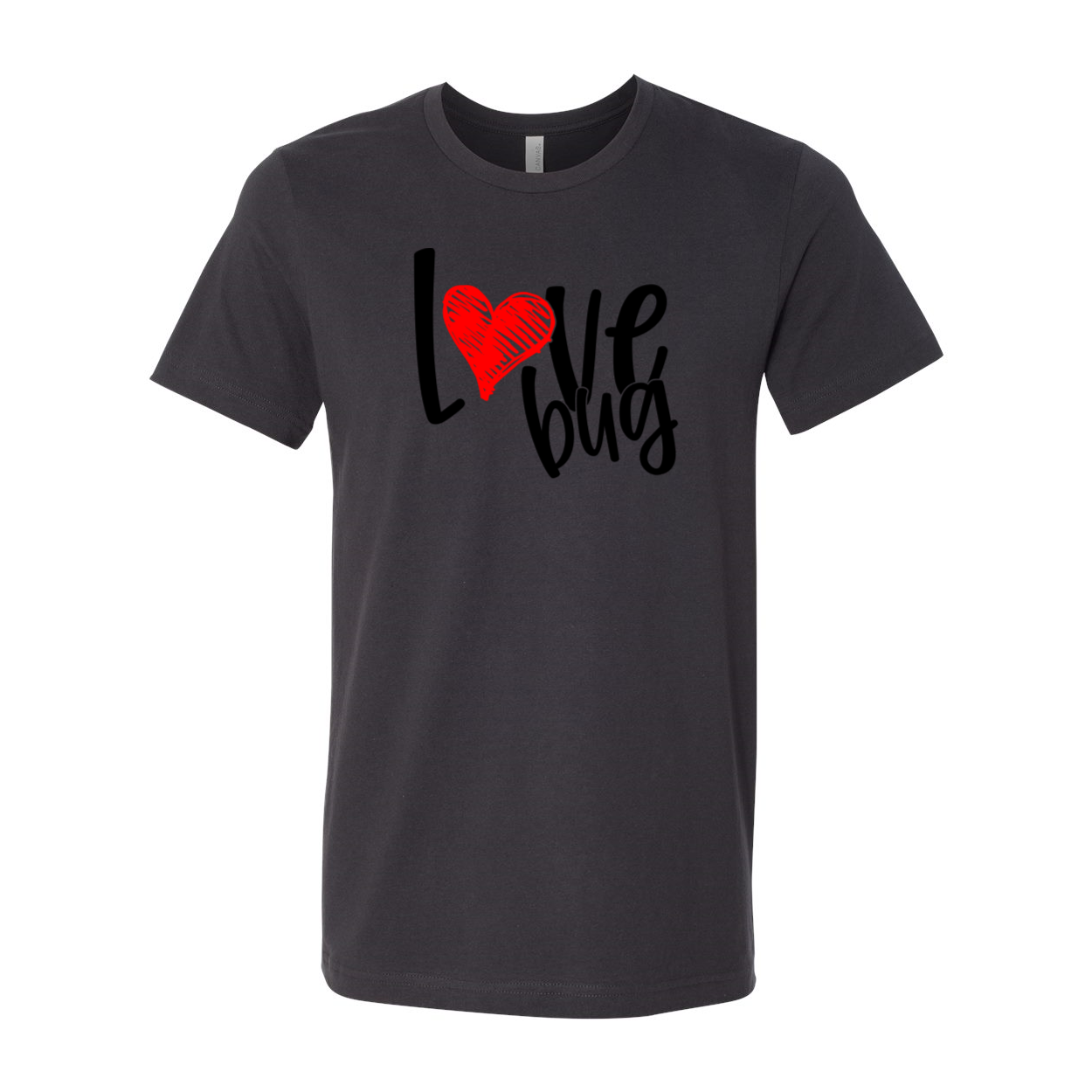 A stylish unisex Love Bug Shirt made from soft ring spun cotton, available in various colors and sizes.