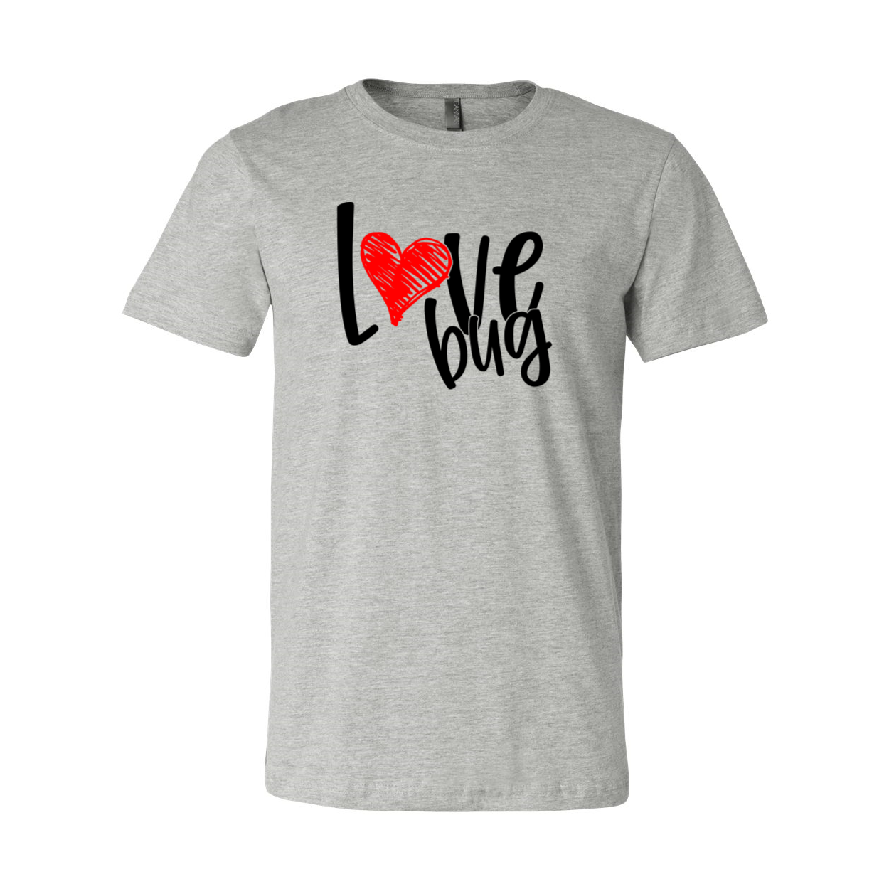 A stylish unisex Love Bug Shirt made from soft ring spun cotton, available in various colors and sizes.