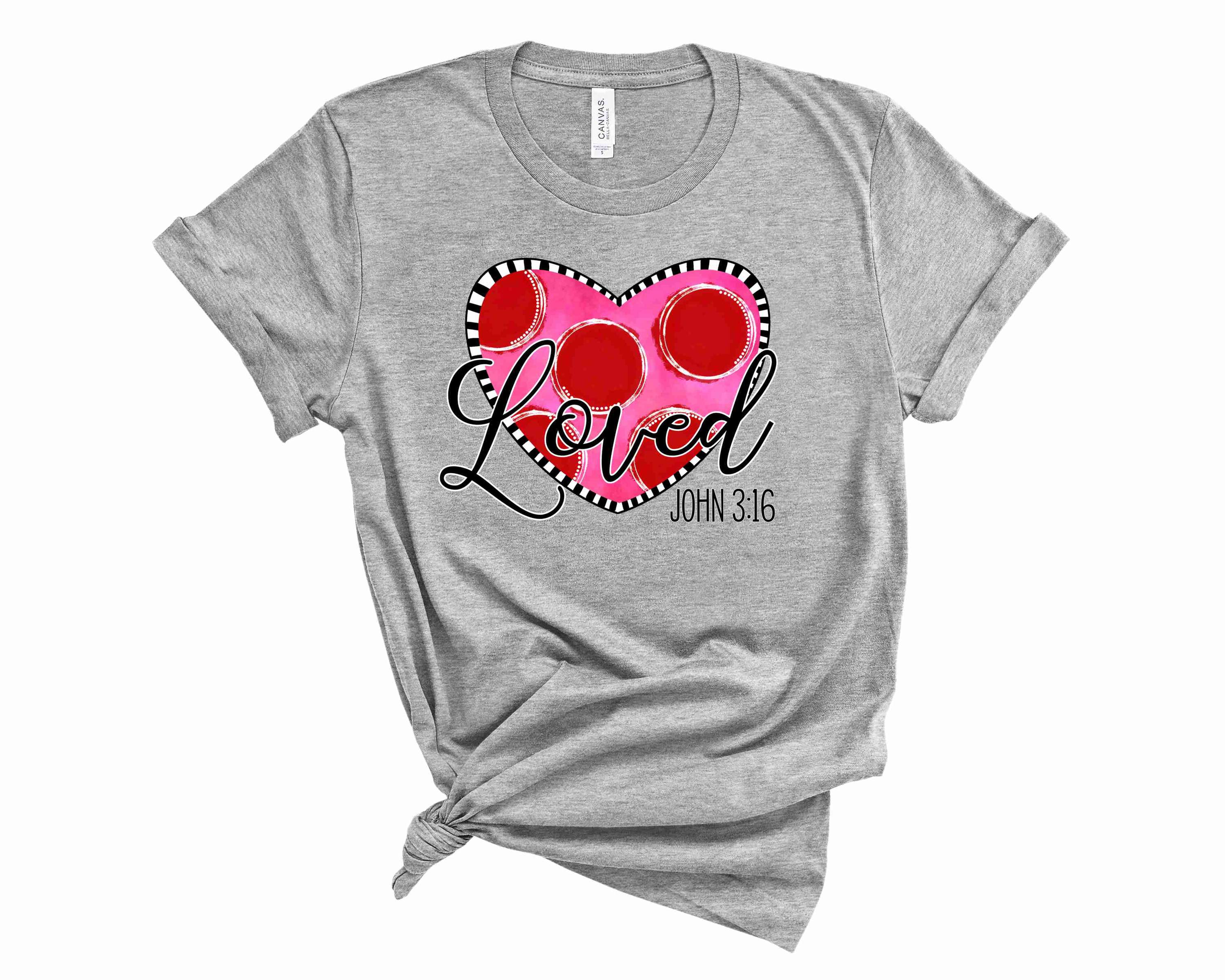 Love John 3:16 Graphic Tee featuring a bold design and unisex fit, perfect for expressing faith.