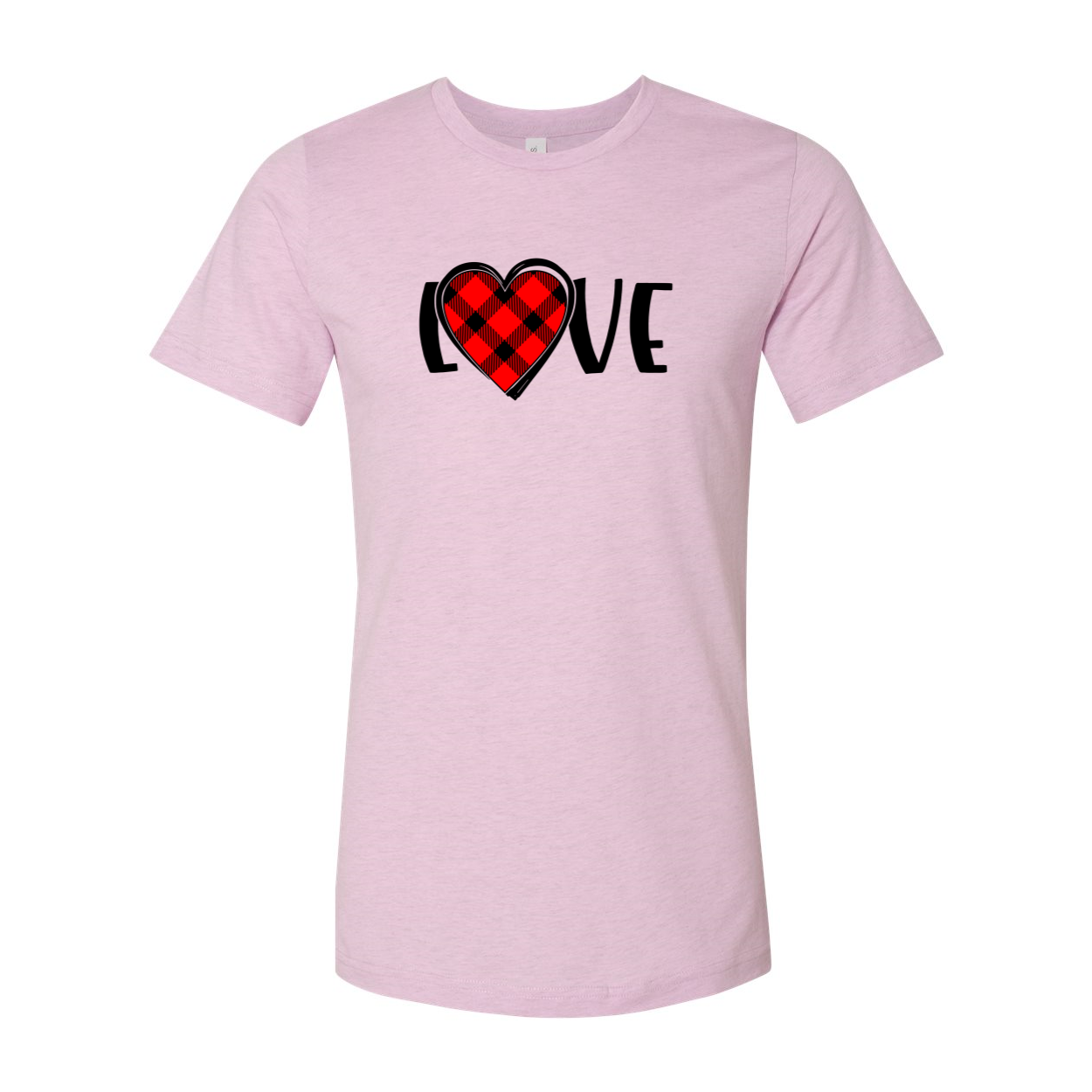 A stylish unisex Love Shirt made from soft ring spun cotton, available in various colors and sizes, featuring a crew neck and short sleeves.