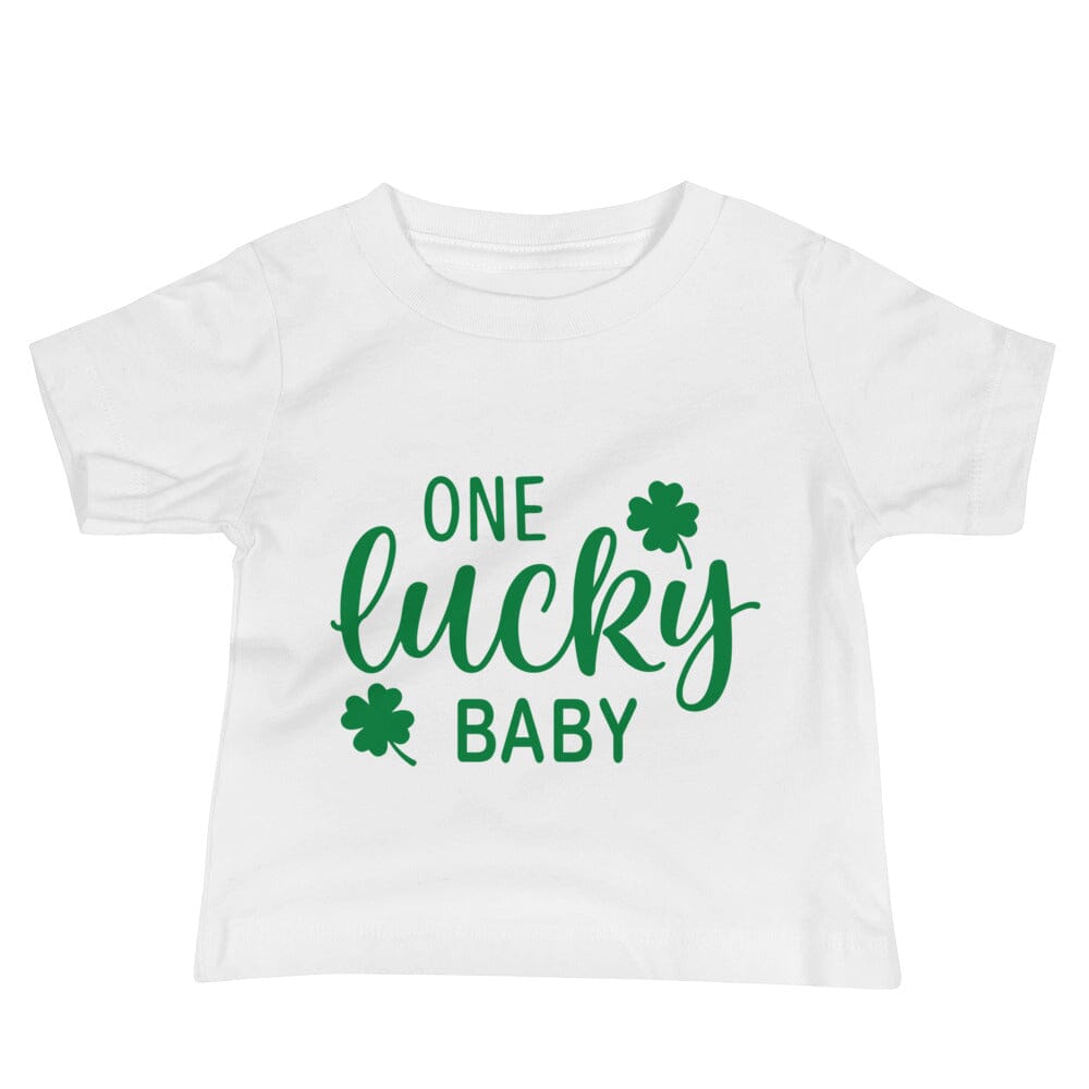 Lucky Baby! Baby Tee in vibrant colors, showcasing its soft cotton fabric and stylish design, perfect for infants.