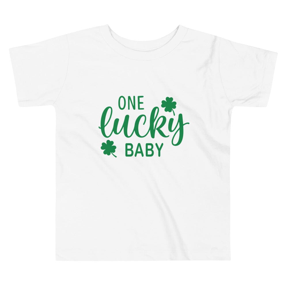 Lucky Baby Toddler Tee in vibrant colors, showcasing its soft cotton fabric and stylish design, perfect for toddlers.