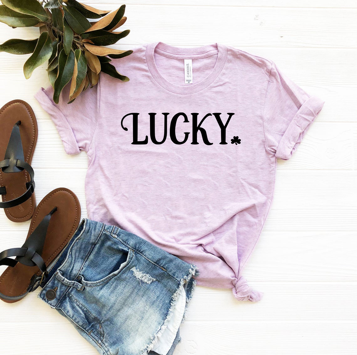 A stylish unisex Lucky Shirt made from soft ring spun cotton, available in multiple colors and sizes.