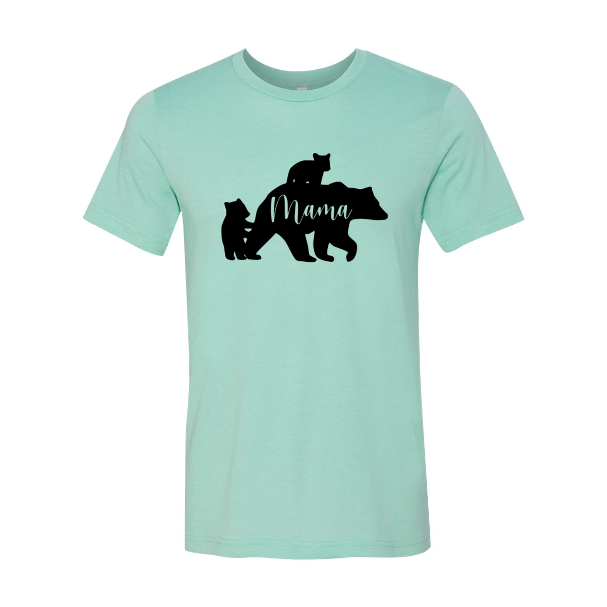 Mama Bear Shirt in various colors, showcasing its unisex design and soft fabric.