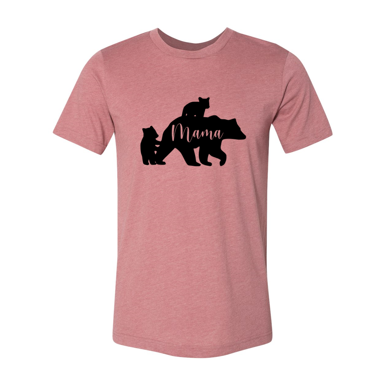 Mama Bear Shirt in various colors, showcasing its unisex design and soft fabric.