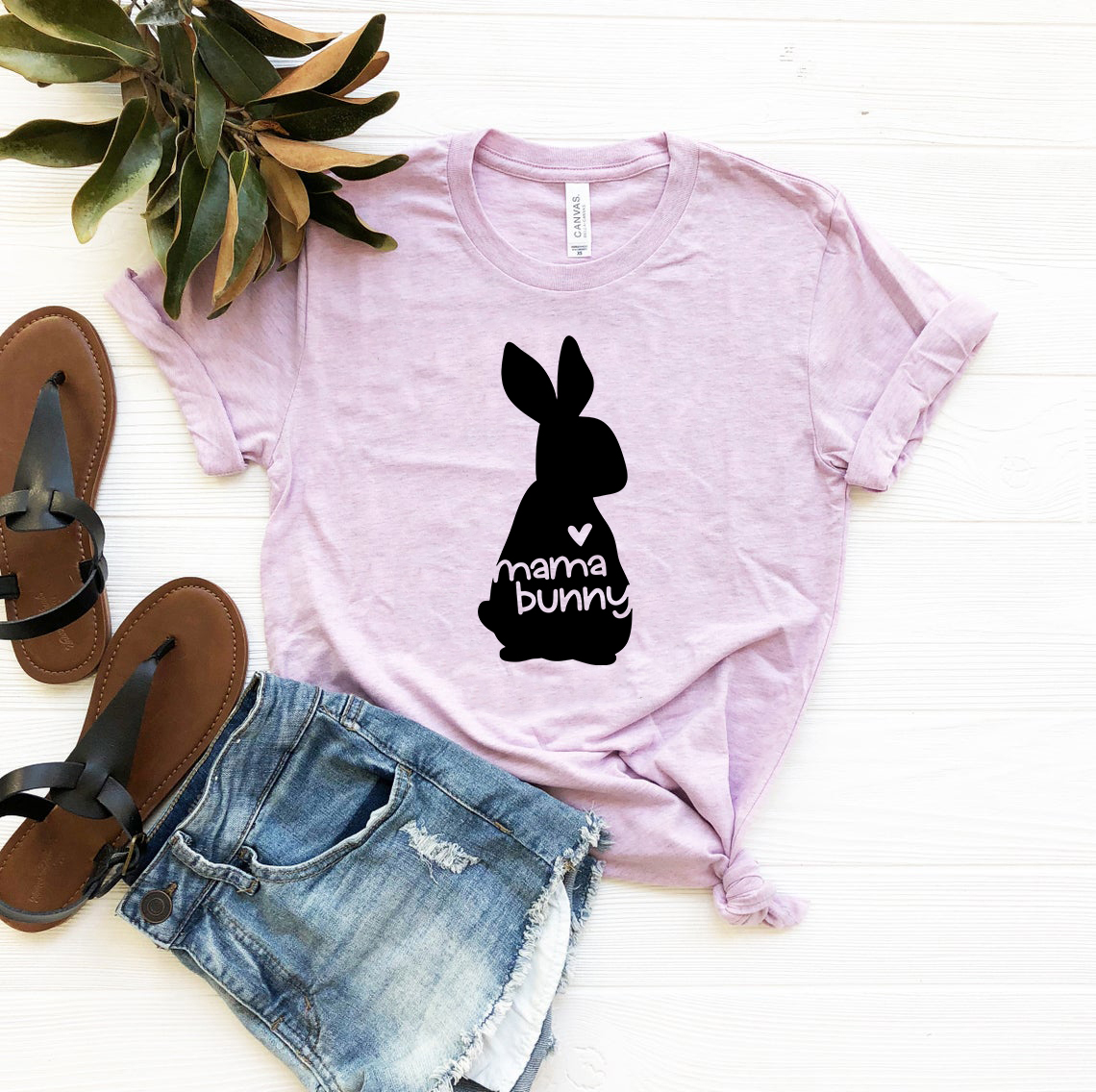 Mama Bunny Shirt in various colors, showcasing its soft fabric and stylish design.