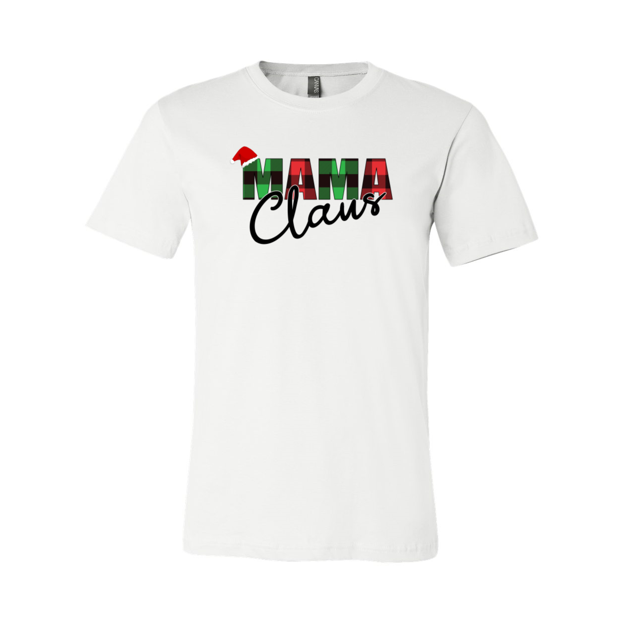 Mama Claus Shirt in various colors, showcasing its unisex design and comfortable fabric.