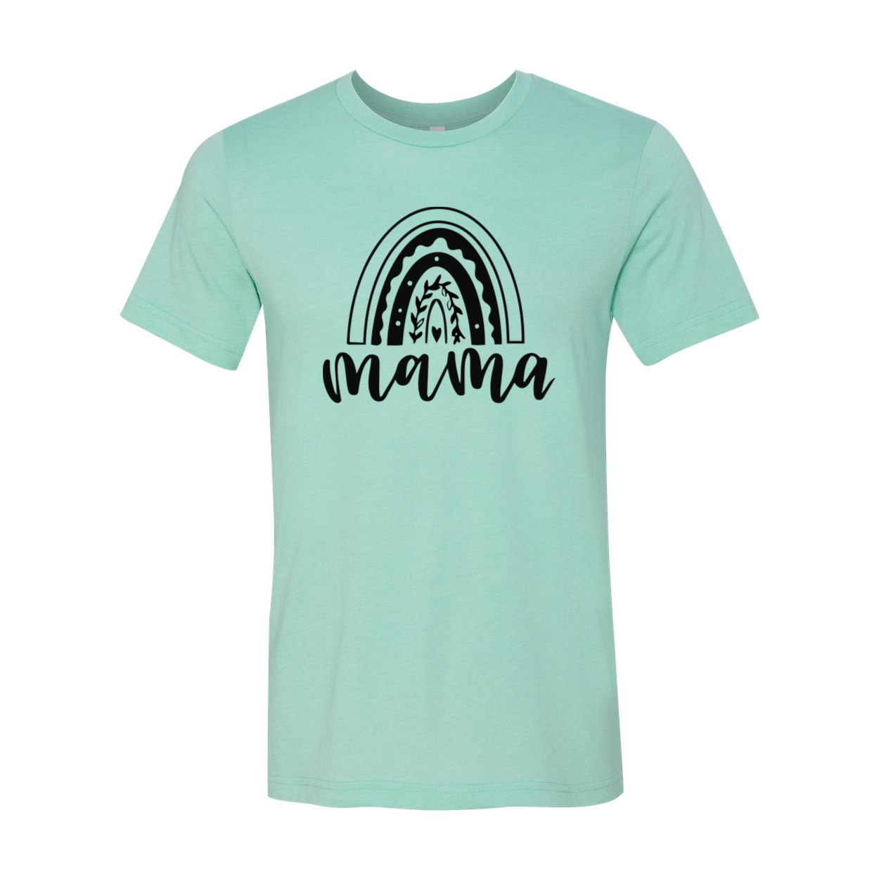 A stylish unisex Mama Shirt made from soft ring spun cotton, available in various colors and sizes, featuring a classic crew neck and short sleeves.