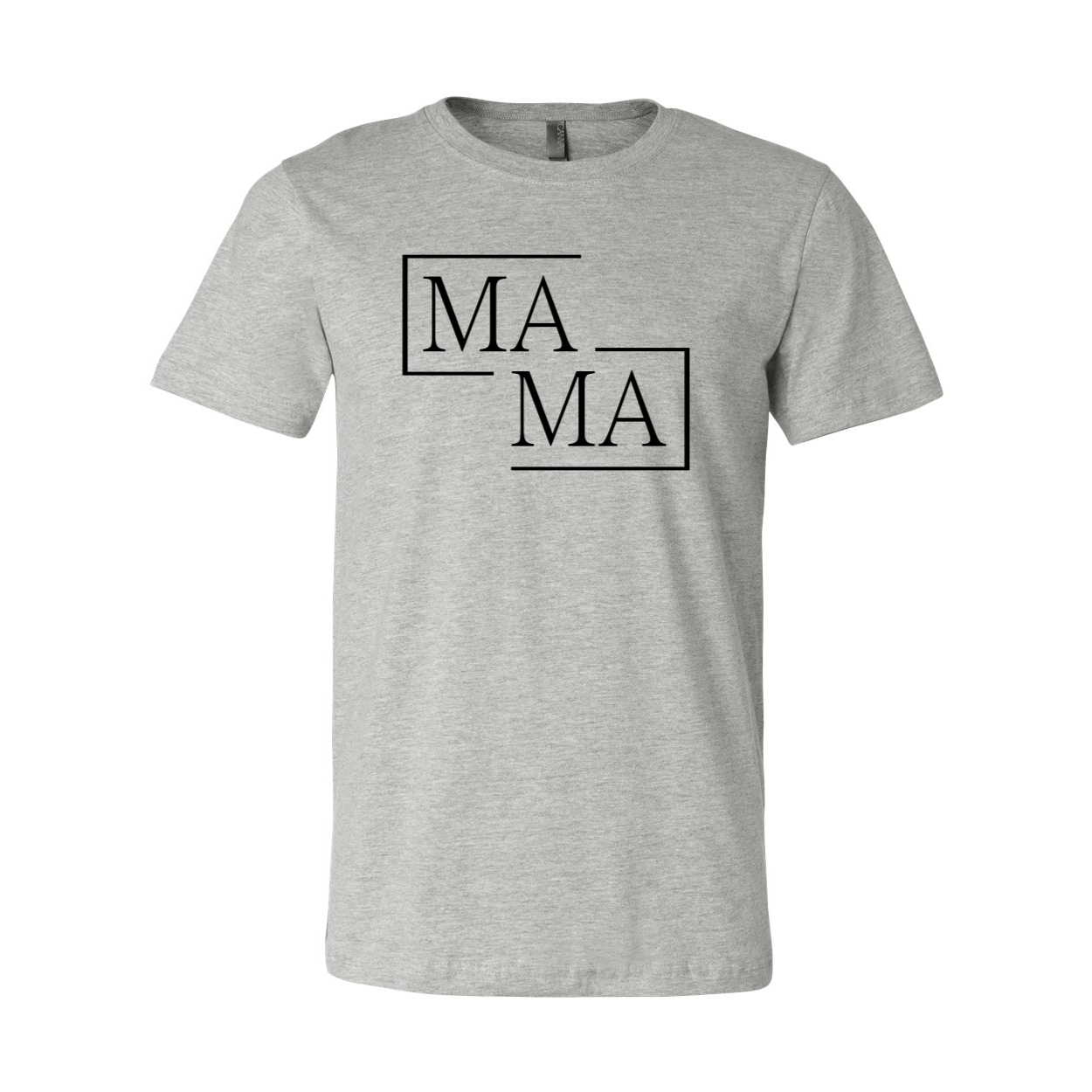 A stylish unisex Mama Shirt made from soft ring spun cotton, available in multiple colors and sizes, featuring a classic crew neck and short sleeves.