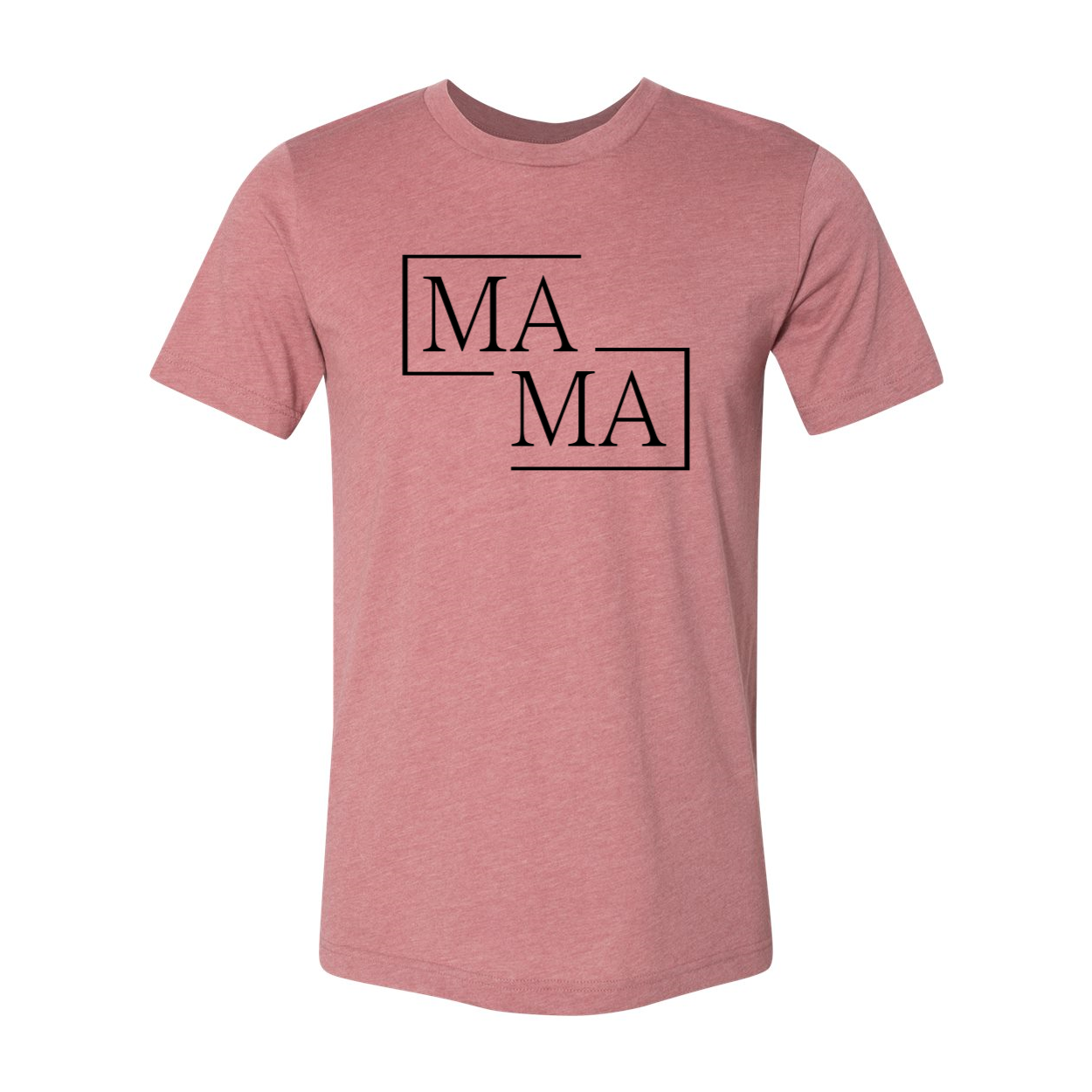 A stylish unisex Mama Shirt made from soft ring spun cotton, available in multiple colors and sizes, featuring a classic crew neck and short sleeves.