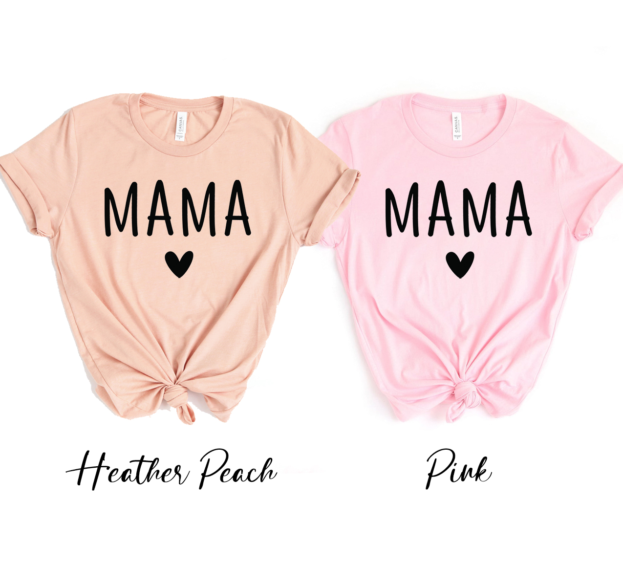 Mama T-shirt in various sizes, showcasing its unisex design and soft fabric.