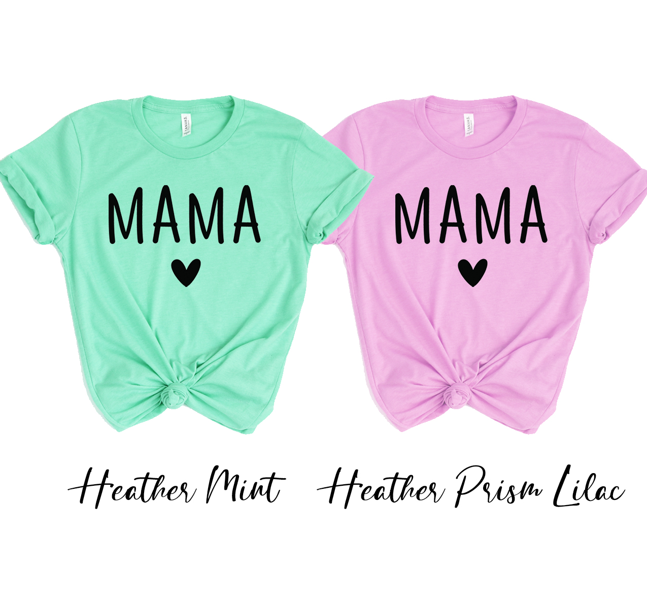 Mama T-shirt in various sizes, showcasing its unisex design and soft fabric.