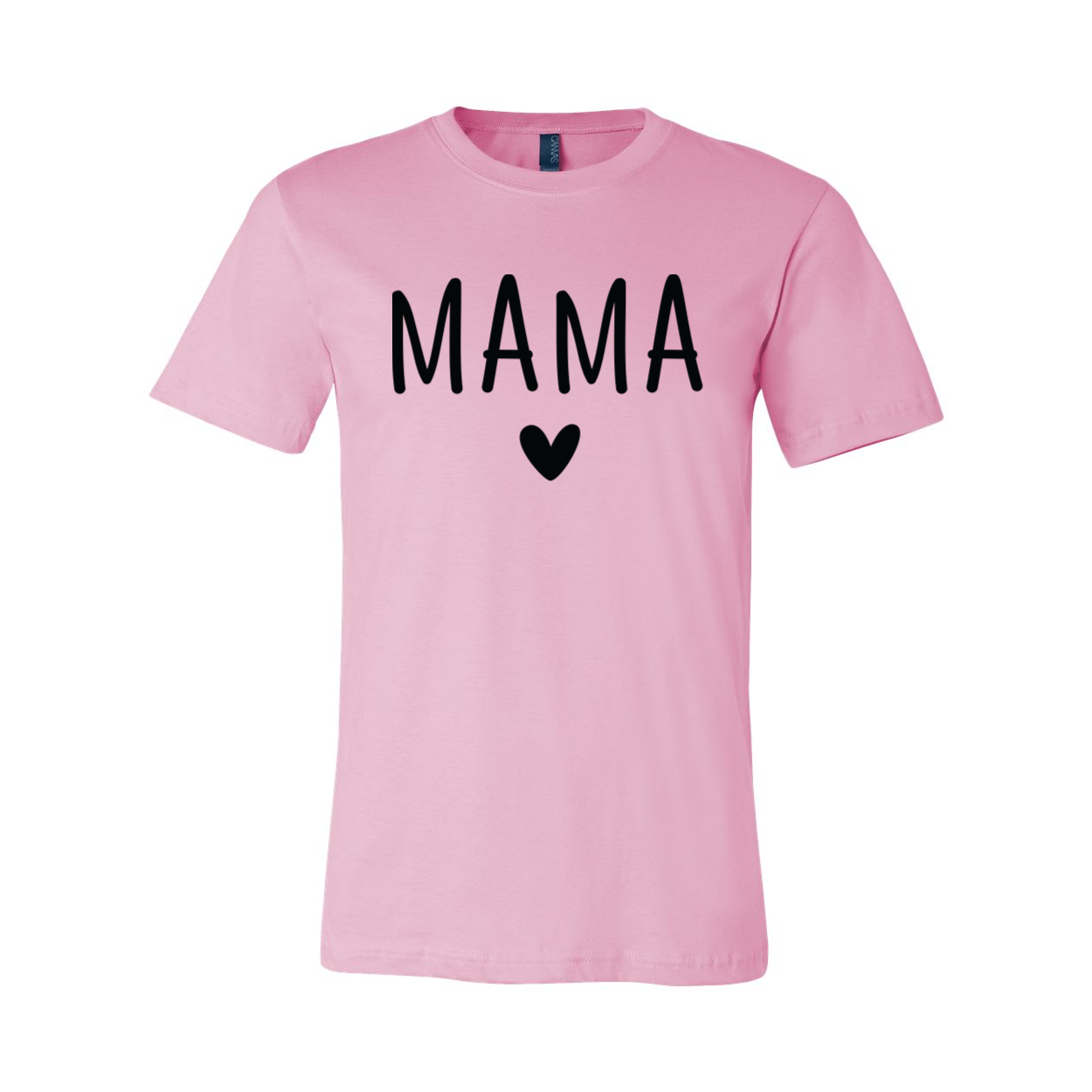 Mama T-shirt in various sizes, showcasing its unisex design and soft fabric.