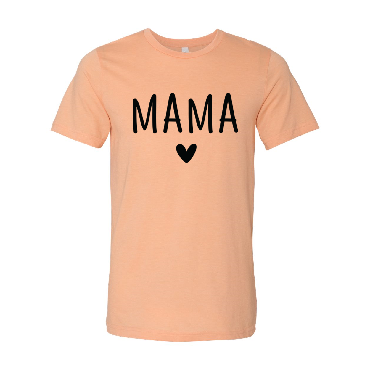 Mama T-shirt in various sizes, showcasing its unisex design and soft fabric.