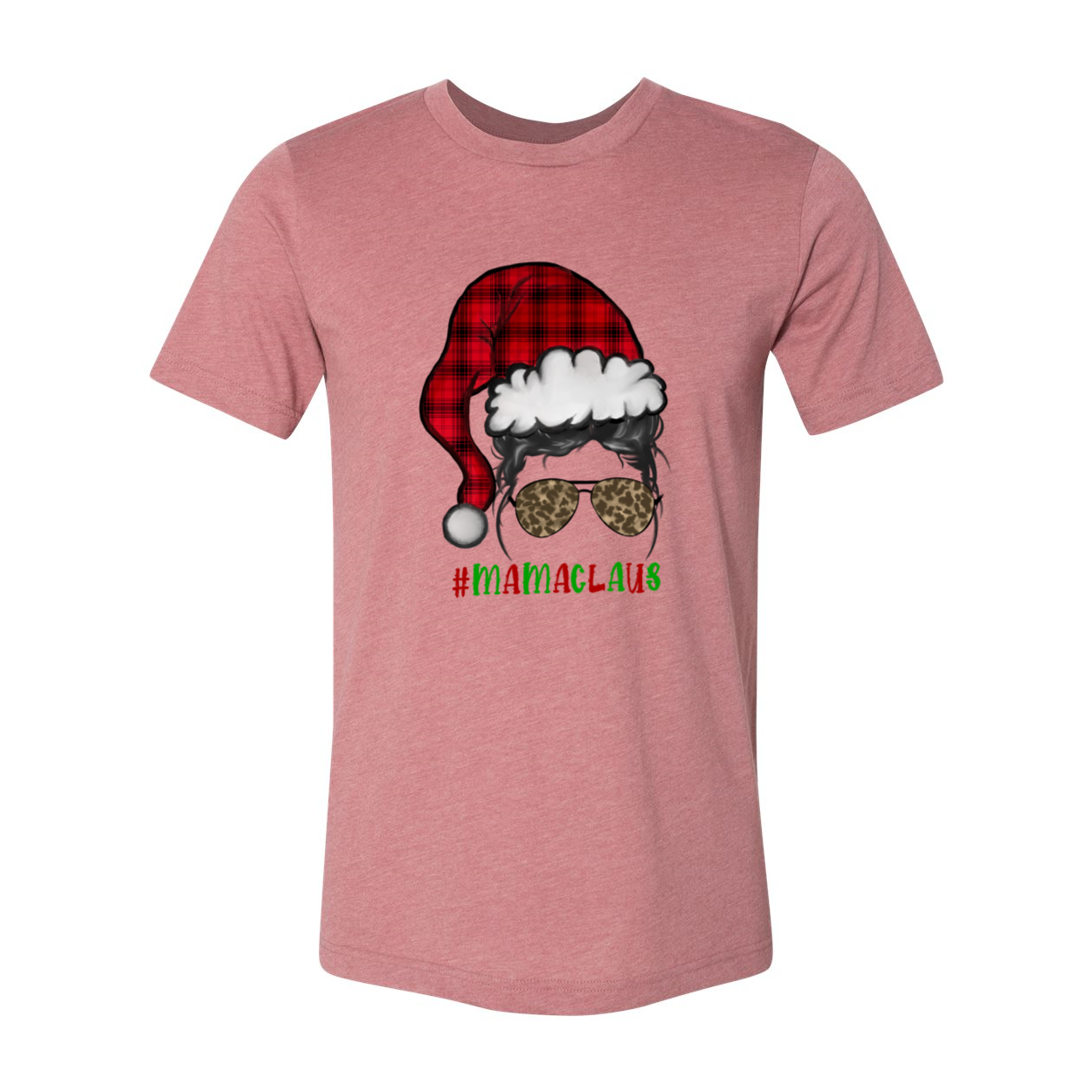 MamaClaus Shirt in various colors, showcasing its unisex design and soft fabric.