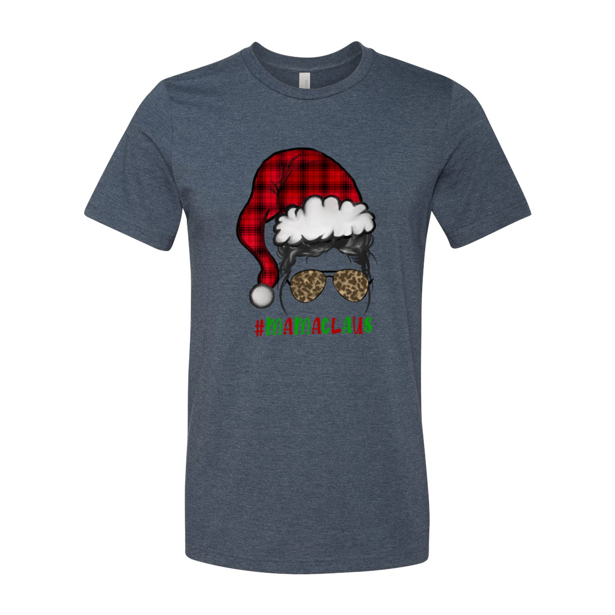 MamaClaus Shirt in various colors, showcasing its unisex design and soft fabric.