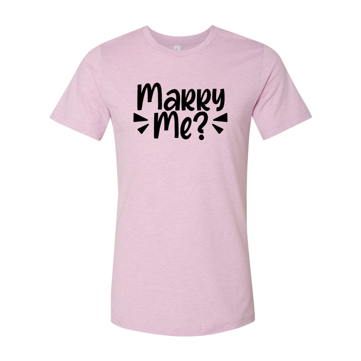 A stylish unisex Marry Me Shirt in various colors, showcasing its soft fabric and modern design.