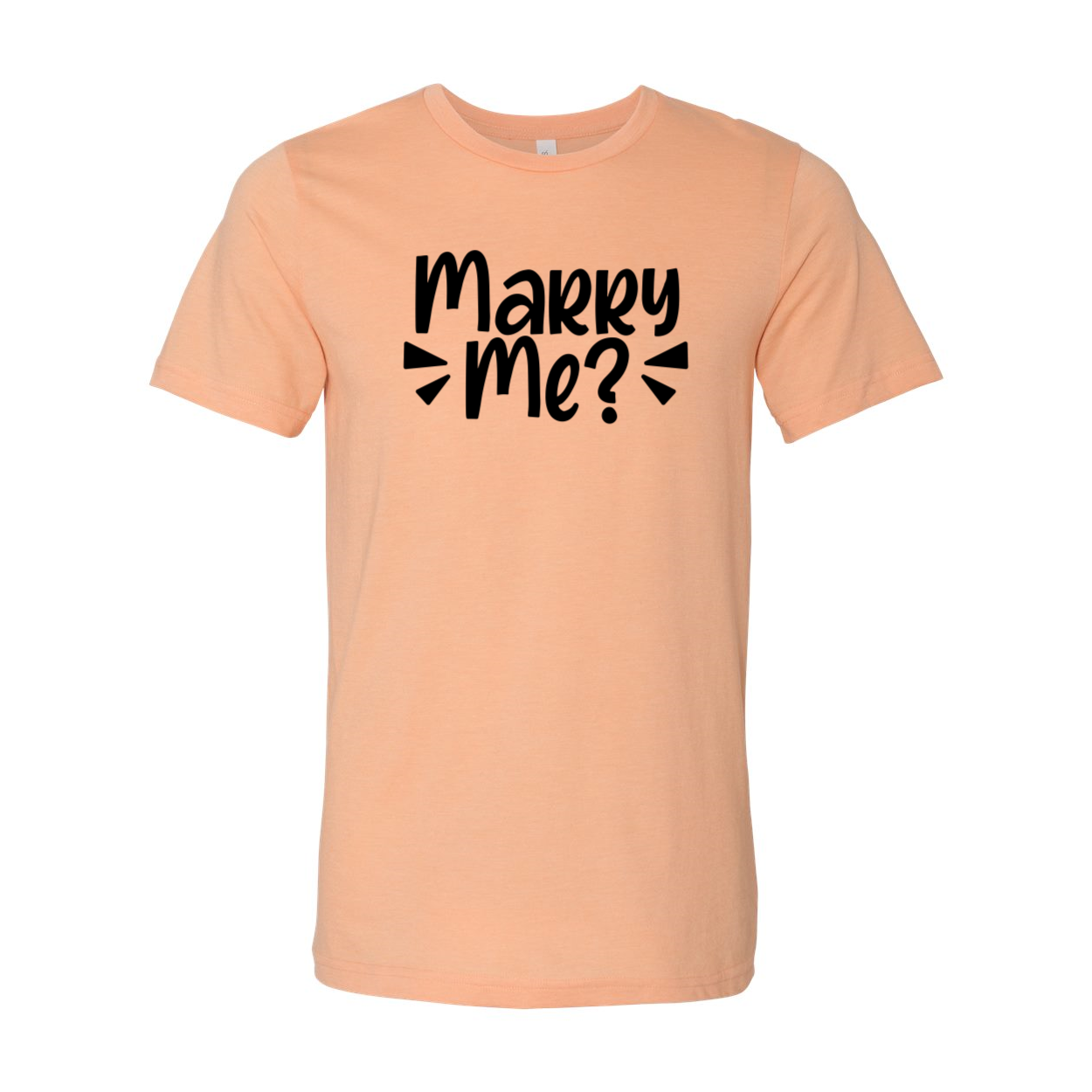 A stylish unisex Marry Me Shirt in various colors, showcasing its soft fabric and modern design.