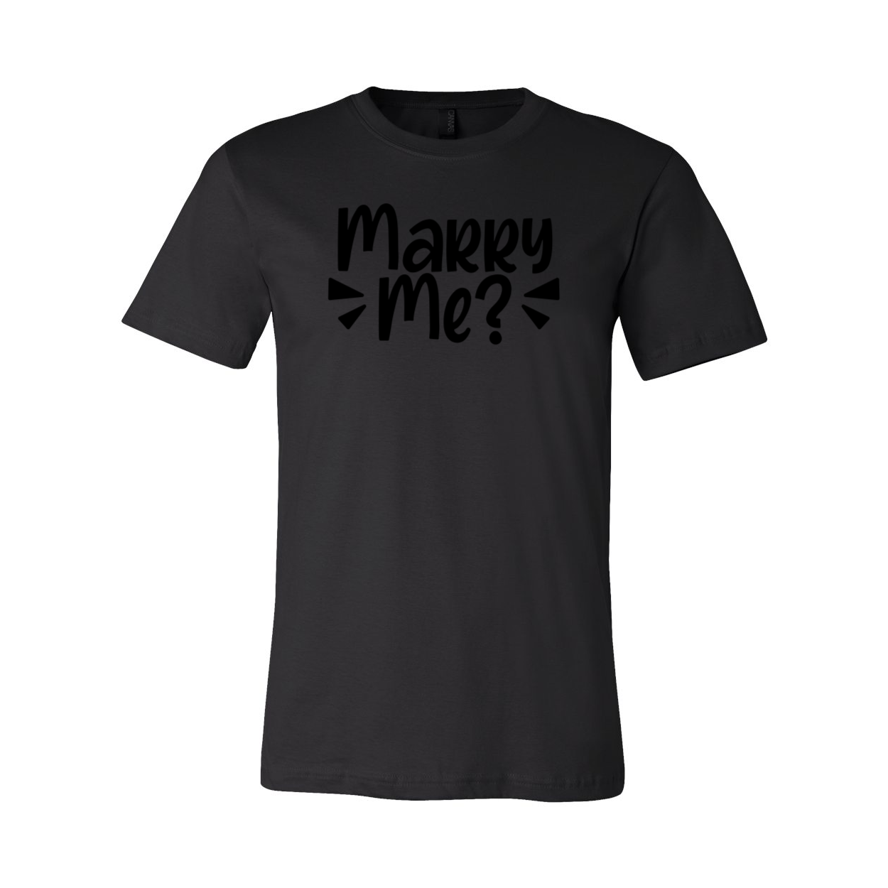 A stylish unisex Marry Me Shirt in various colors, showcasing its soft fabric and modern design.