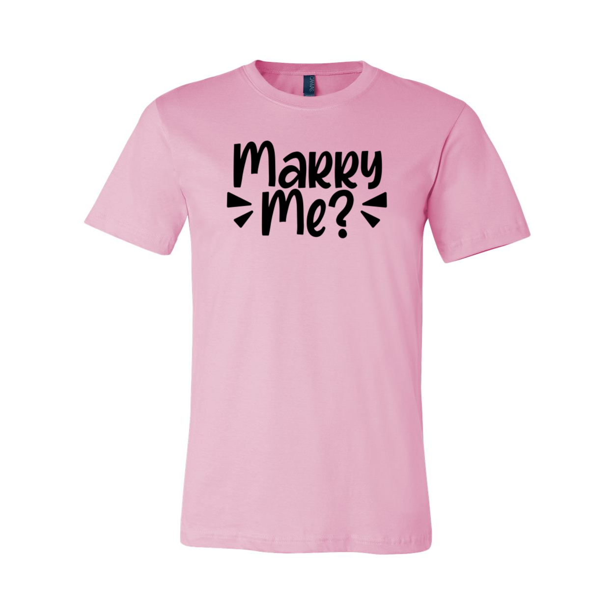 A stylish unisex Marry Me Shirt in various colors, showcasing its soft fabric and modern design.