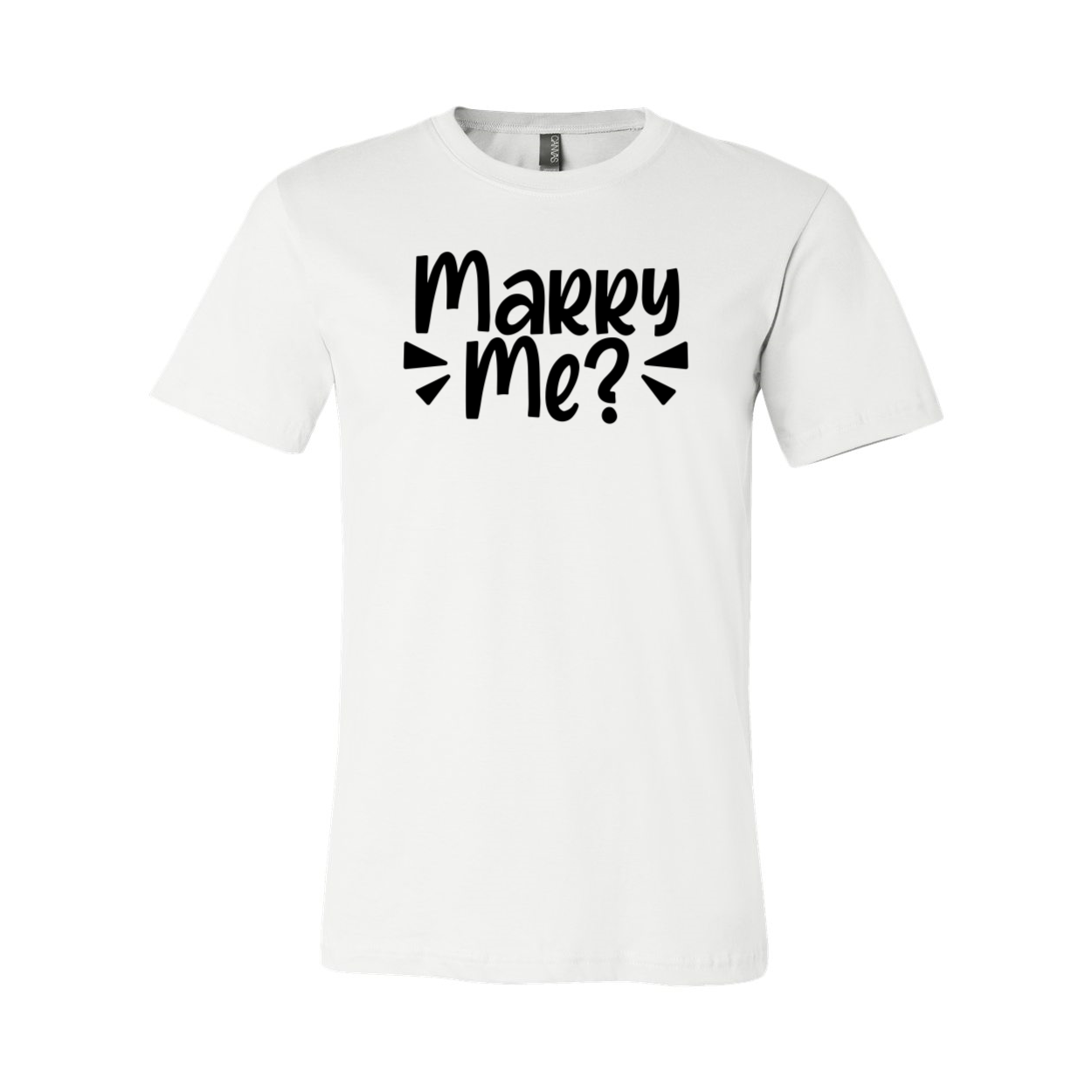 A stylish unisex Marry Me Shirt in various colors, showcasing its soft fabric and modern design.