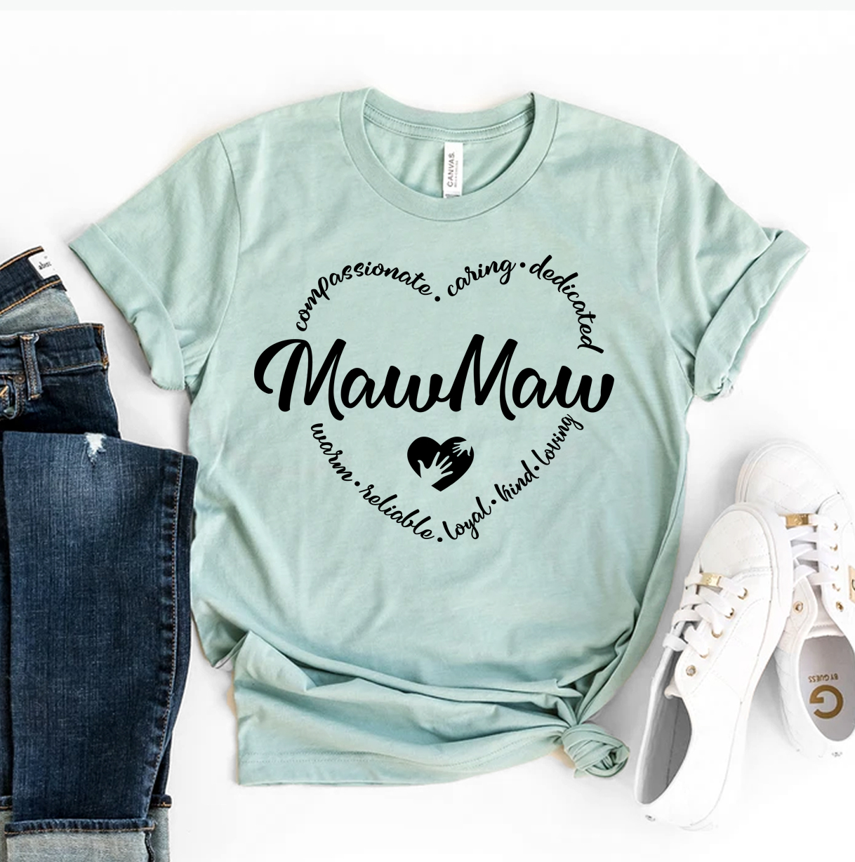 Mawmaw T-shirt made of premium ring spun cotton with a soft feel and high-quality flex print design.