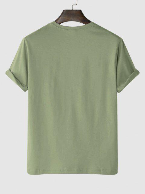 Men's Premium Cotton Printed T-Shirt in vibrant green color, showcasing stylish print design.