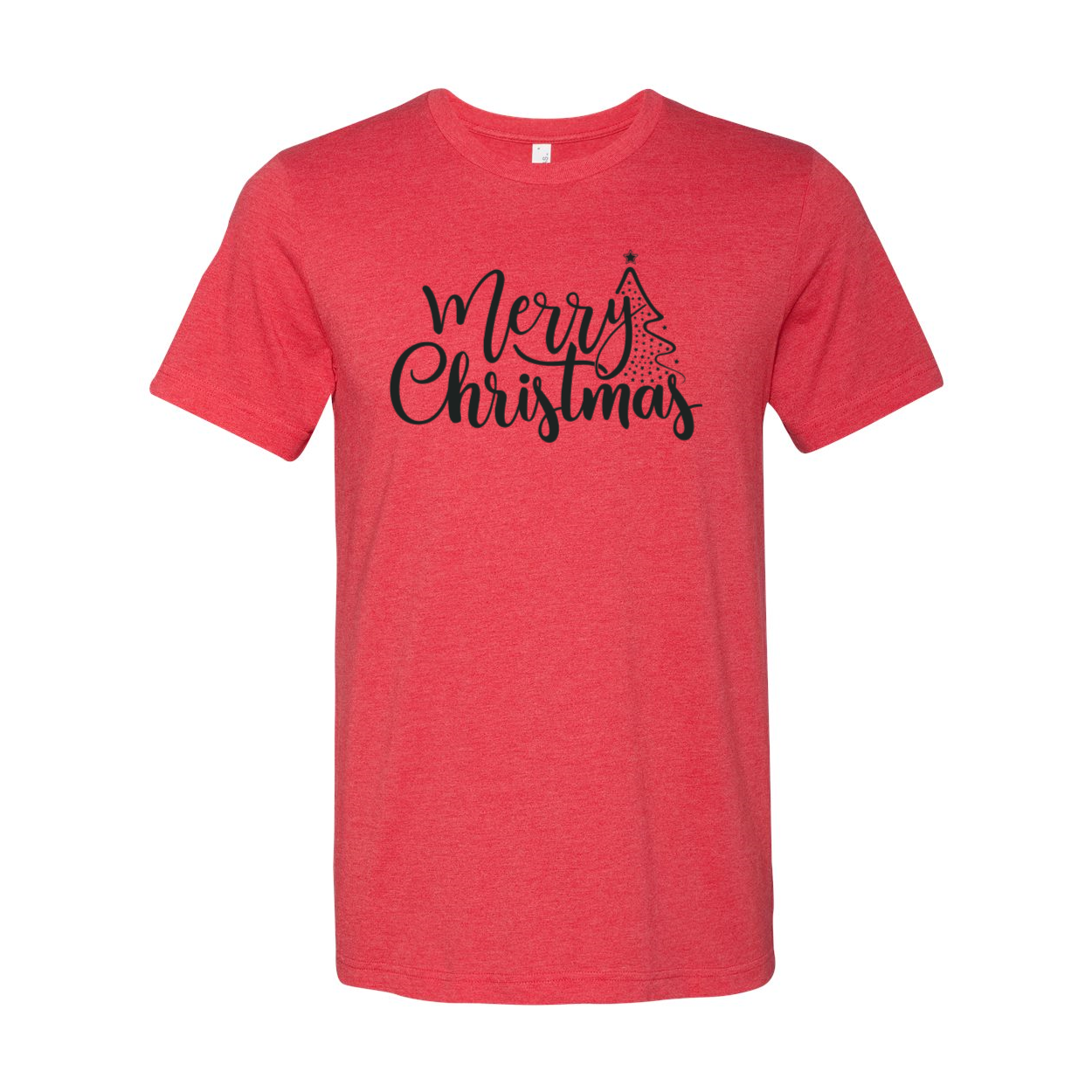 A Merry Christmas Shirt in vibrant colors, showcasing its soft fabric and festive design, perfect for holiday celebrations.