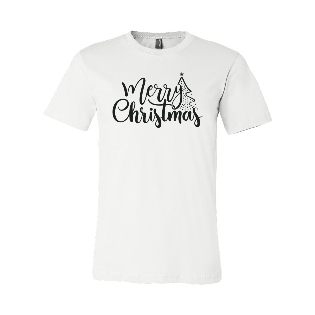 A Merry Christmas Shirt in vibrant colors, showcasing its soft fabric and festive design, perfect for holiday celebrations.