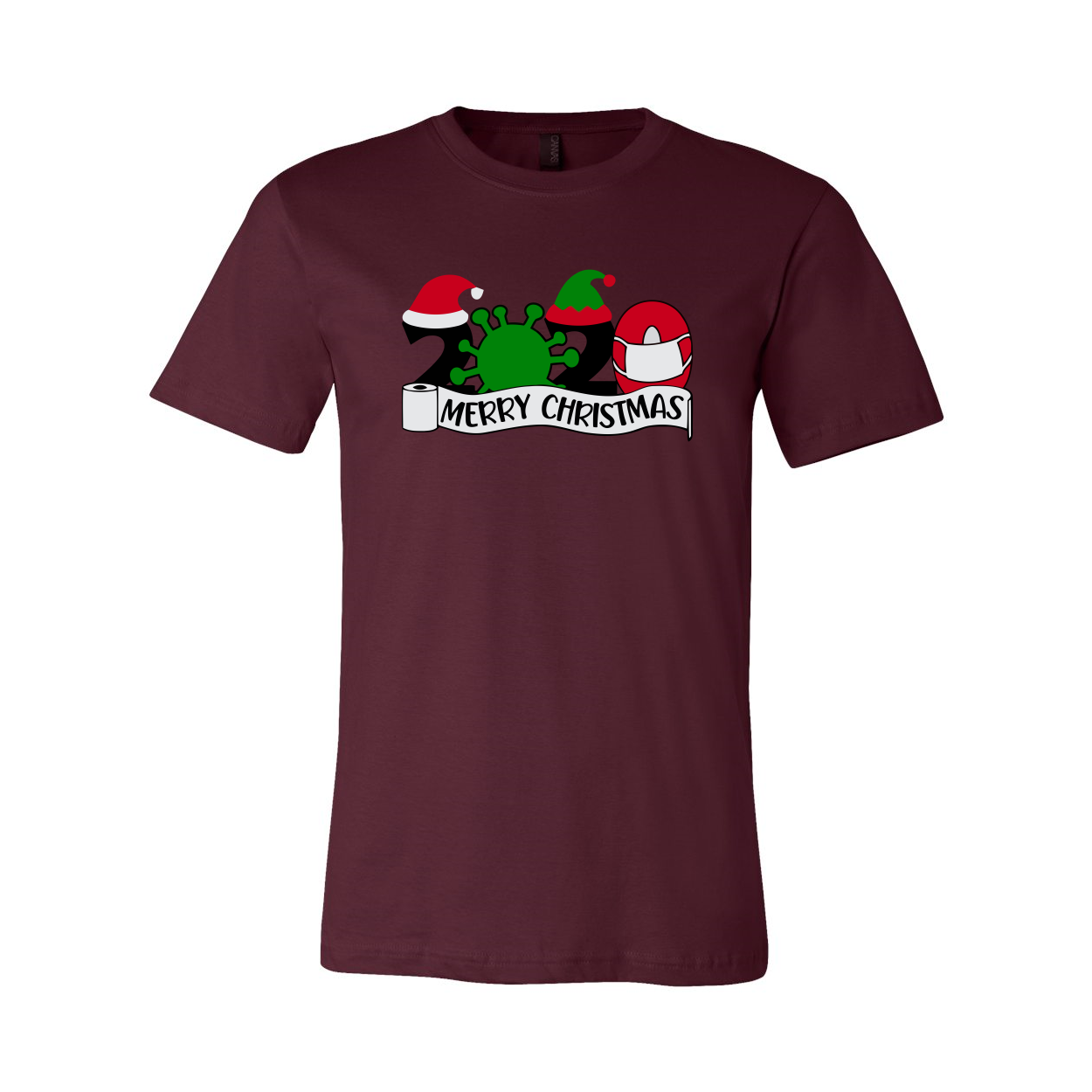 A Merry Christmas Shirt displayed in various colors, showcasing its soft fabric and festive design, perfect for holiday celebrations.