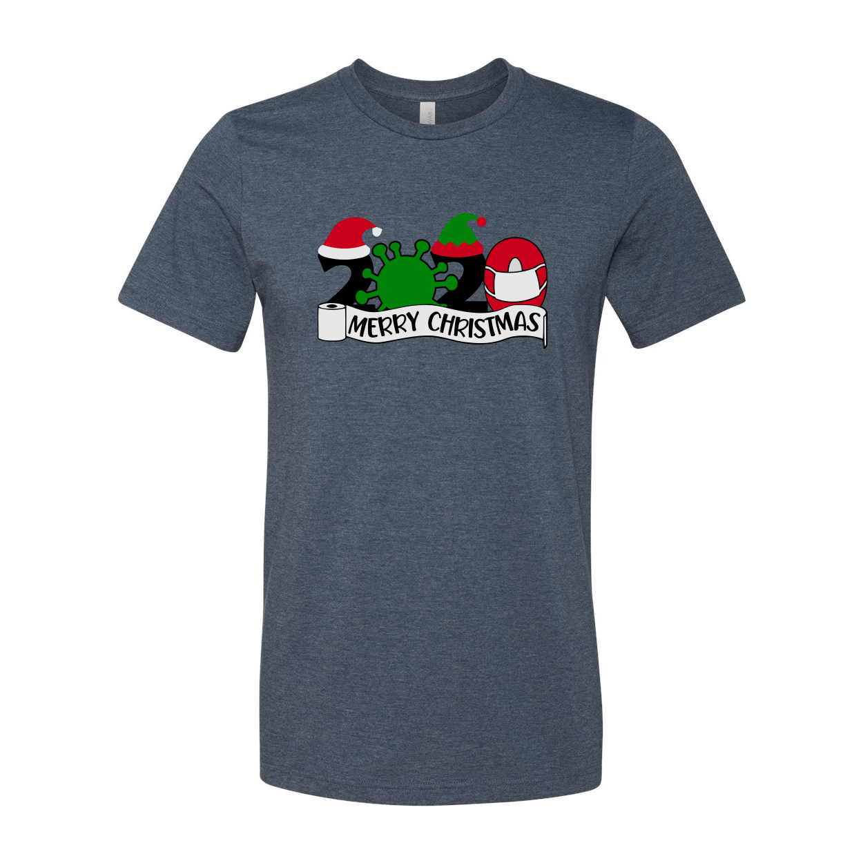 A Merry Christmas Shirt displayed in various colors, showcasing its soft fabric and festive design, perfect for holiday celebrations.