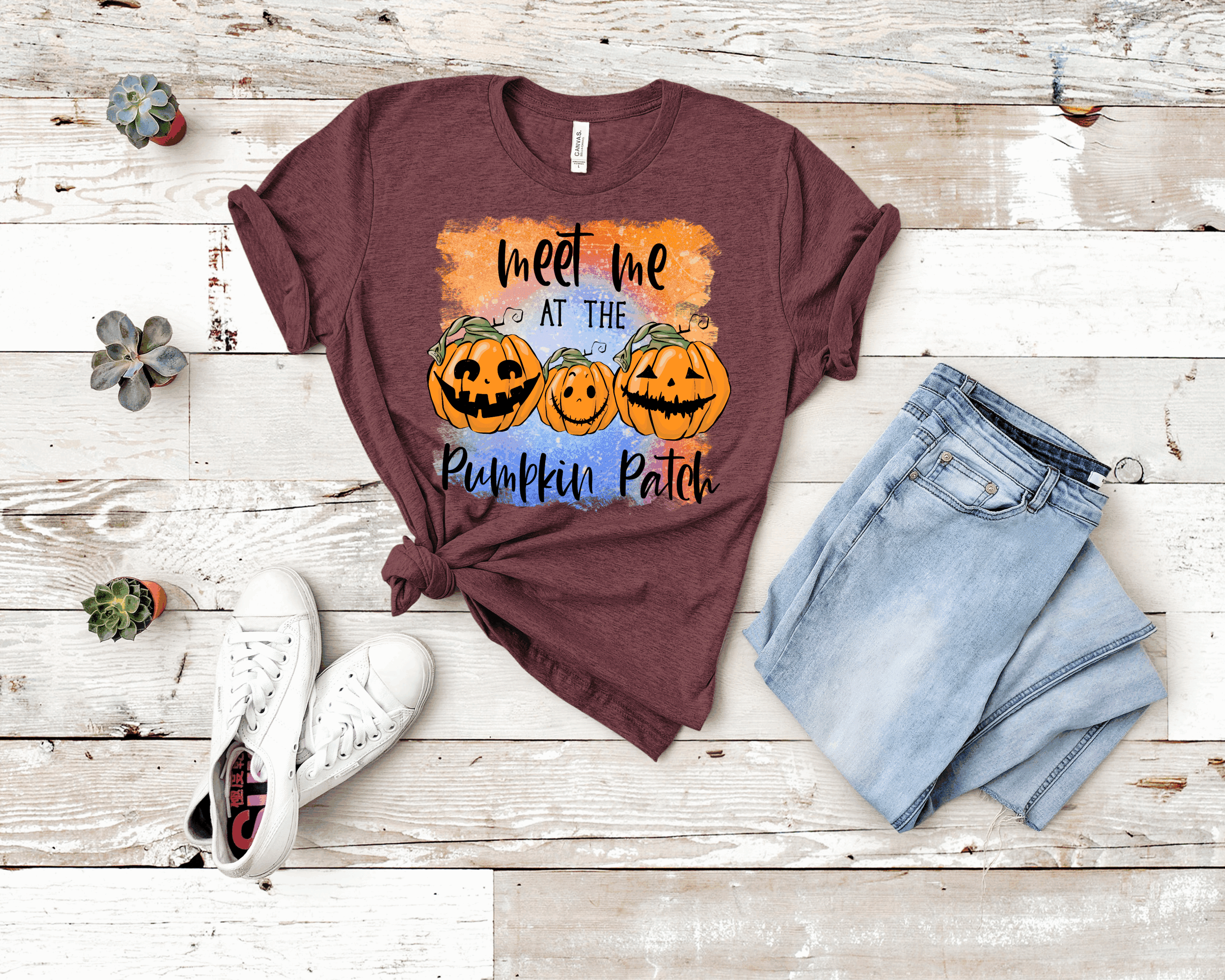 Meet At The Patch Graphic Tee featuring a stylish design on a Bella Canvas unisex t-shirt.