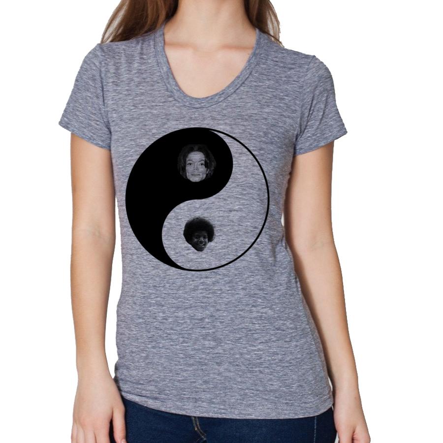 Michael Jackson Yin Yang tee featuring a stylish design symbolizing unity and diversity, perfect for fans of all ages.