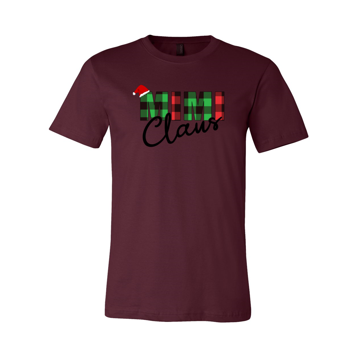 Mimi Claus Shirt in various colors, showcasing its unisex design and soft fabric.