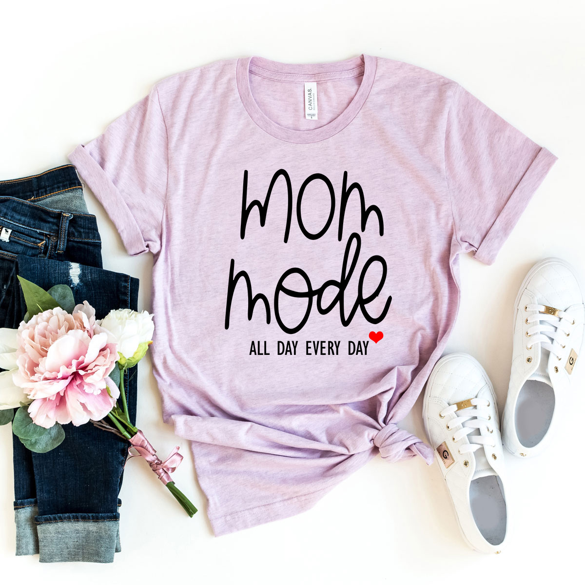 Mom Mode Shirt in various colors, showcasing its comfortable fit and stylish design.